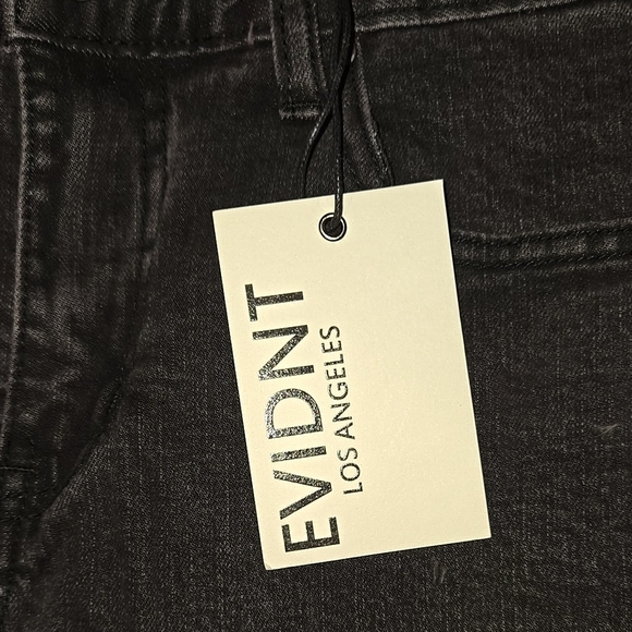 New Evidnt Black Frayed Hem Jeans Size 28 US 6 - Picture 5 of 8